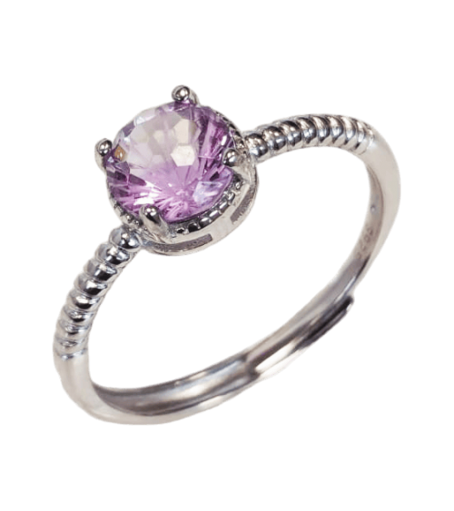 Bague en améthyste AAA et Argent 925