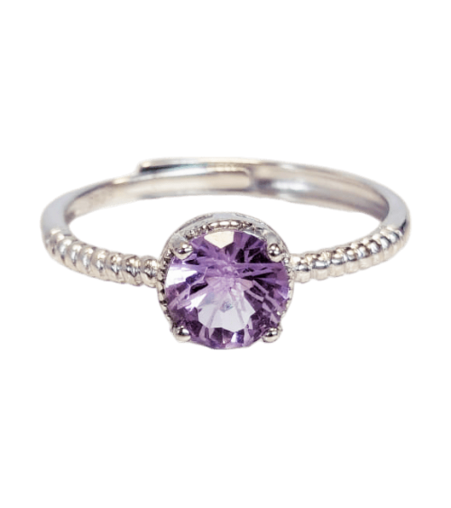 Bague en améthyste AAA et Argent 925