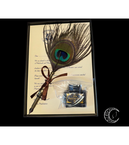 Coffret de Caligraphie plume de Paon