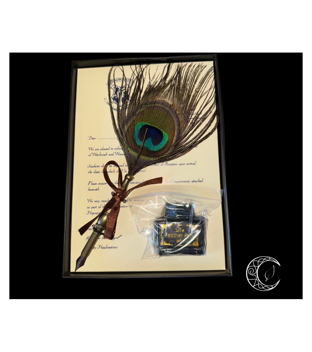 Coffret de Caligraphie plume de Paon