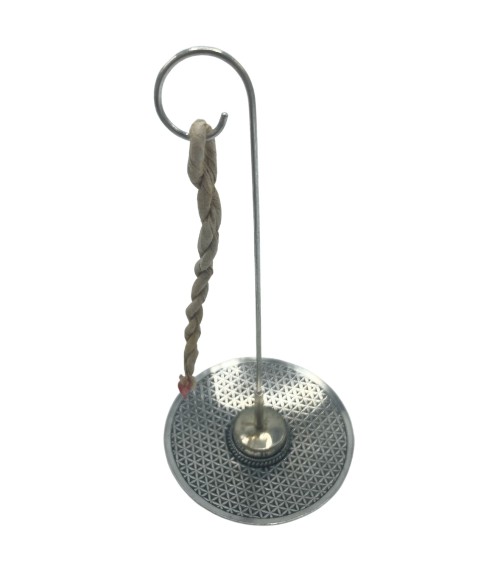 Porte encens pour encens en corde Fleur de vie