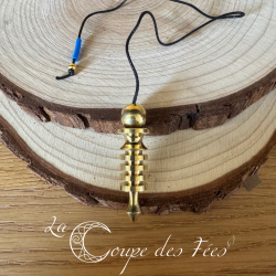 Pendule Isis en laiton poli doré – 20g