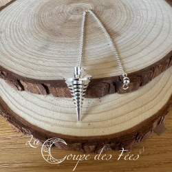 Pendule Générateur à Spirale en Laiton argenté