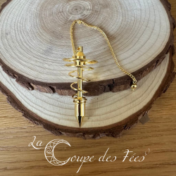 Pendule Spirale Doré GM