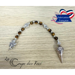 Perles de Prières – Échelle de Sorcière de Poche en Oeil de tigre