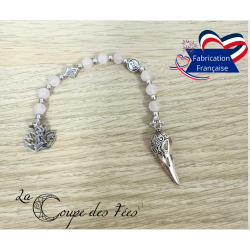 Perles de Prières – Échelle de Sorcière de Poche en Quartz rose