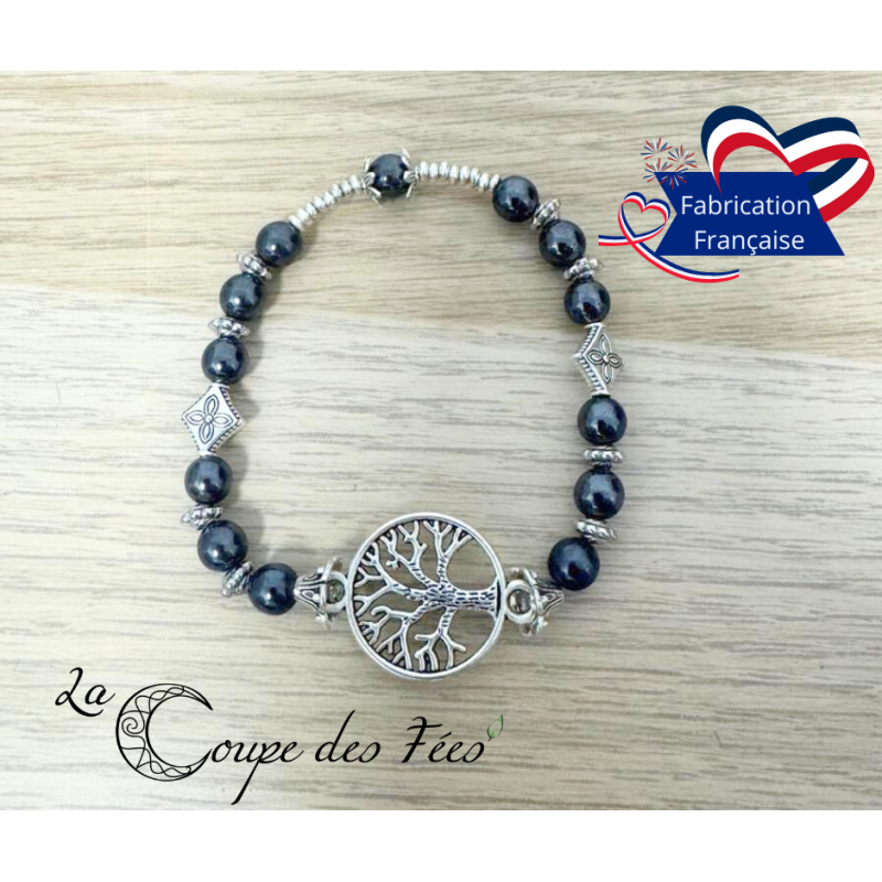 Perles de Prières – Bracelet Rituel en Hématite (13 perles)