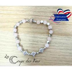 Perles de Prières – Bracelet Rituel en Quartz rose (13 perles)