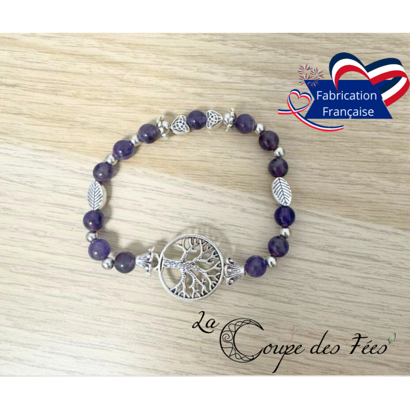 Perles de Prières – Bracelet Rituel en Améthyste (13 perles)