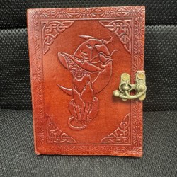 Grimoire Chat sorcier cuir