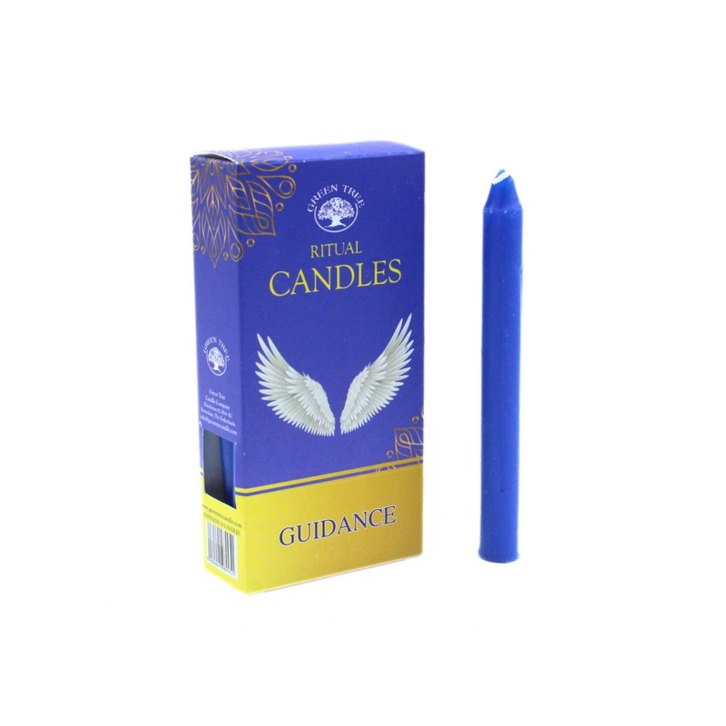 Bougies Rituel Guidance - Bleues 10 pièces