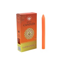 Bougies à rituel lot de 10 - Bonne Energie - Oranges