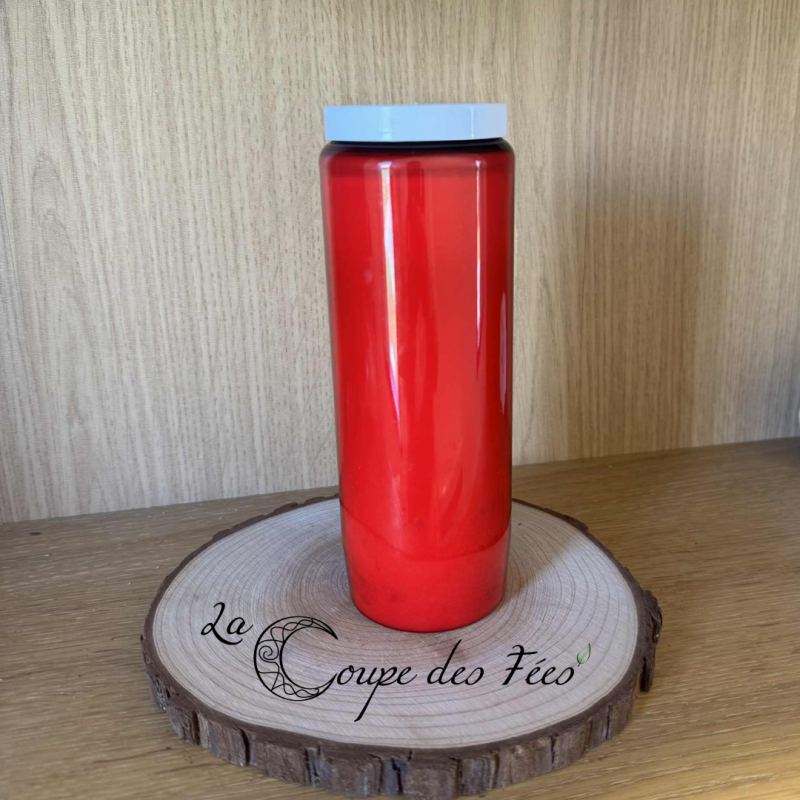 Neuvaine couleur Rouge – Bougie de prière 9 jours