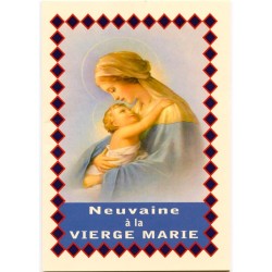 Livret de Neuvaine Vierge Marie (15 x 10 cm)