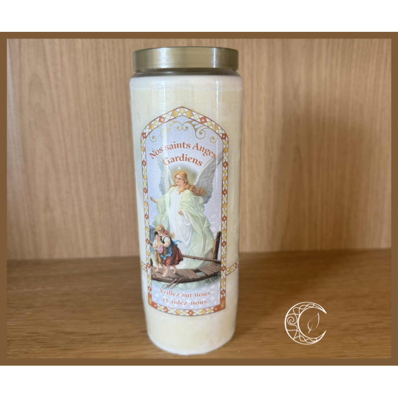 Neuvaine Anges Gardiens – Bougie avec prière