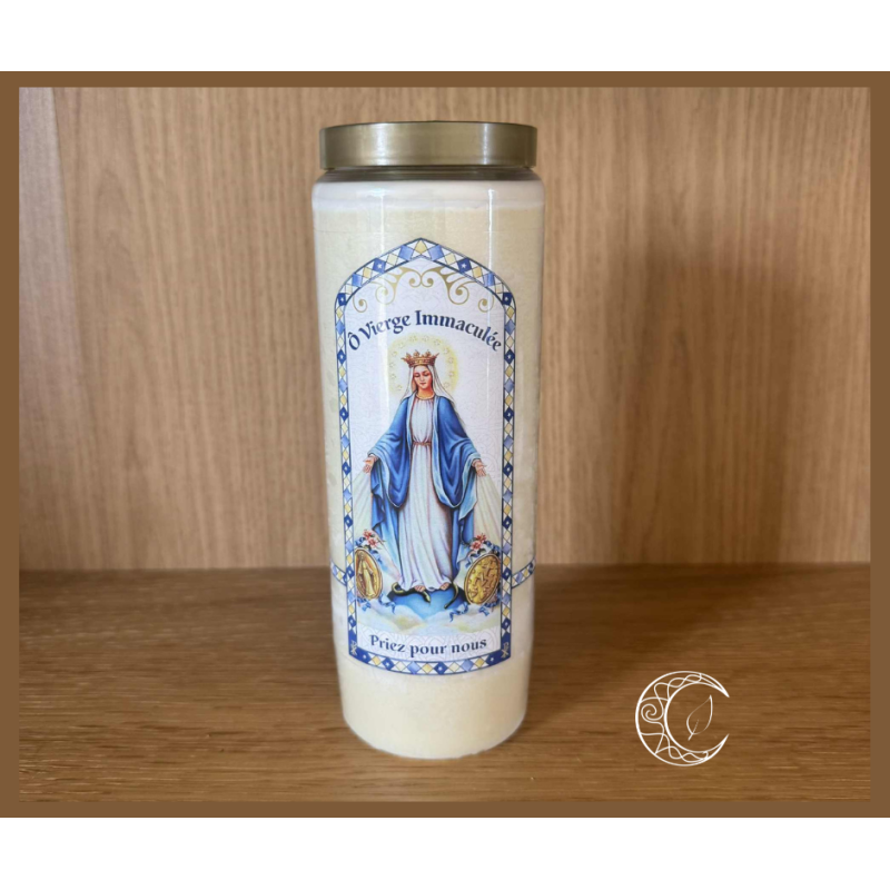 Neuvaine Vierge Immaculée – Bougie avec prière