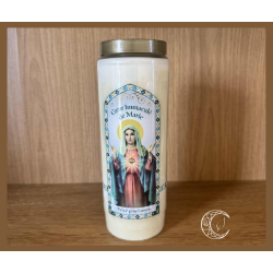 Neuvaine Cœur Immaculé de Marie – Bougie avec prière