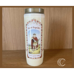 Neuvaine Saint Expédit – Bougie avec prière