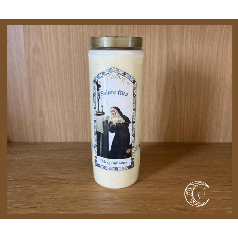 Neuvaine Sainte Rita – Bougie avec prière
