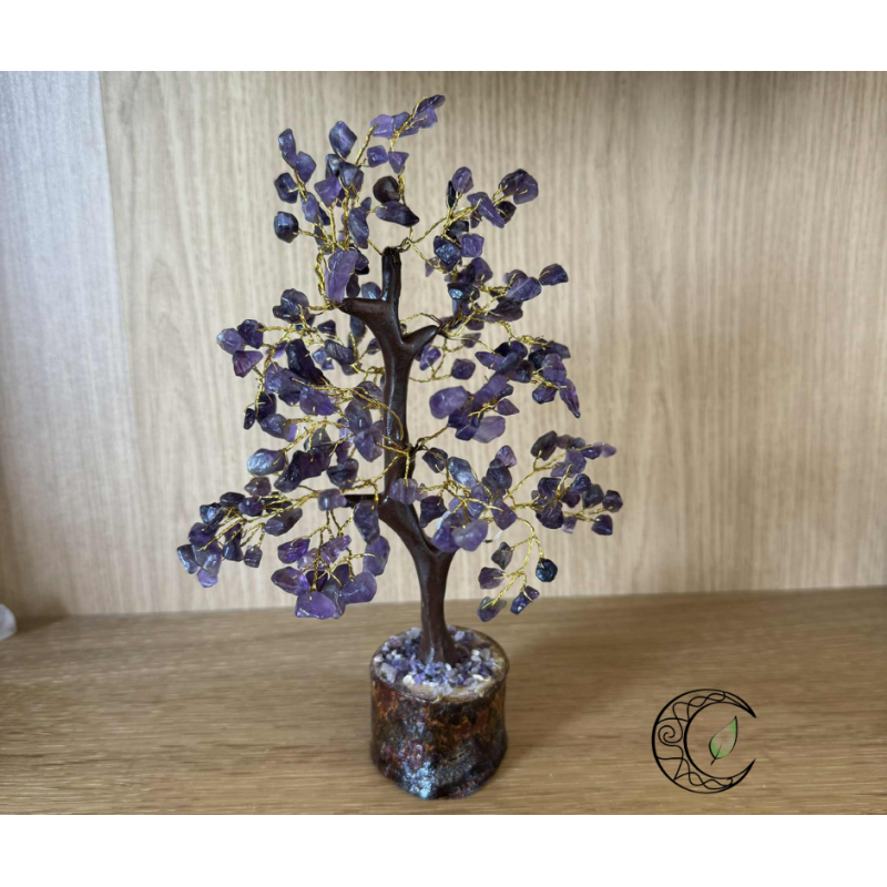 Arbre du Bonheur en Améthyste – 22 cm