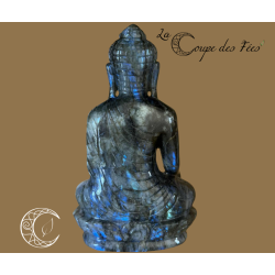 Statue de Bouddha en Labradorite – Qualité Extra