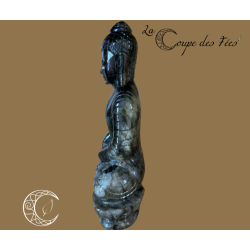 Statue de Bouddha en Labradorite – Qualité Extra