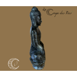 Statue de Bouddha en Labradorite – Qualité Extra