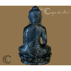 Statue de Bouddha en Labradorite – Qualité Extra 2
