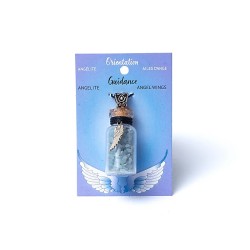 Fiole à Intention – Angélite & Aile d’Ange "Guidance"