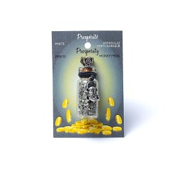 Fiole à Intention – Pyrite & Grenouille Feng Shui "Prospérité"