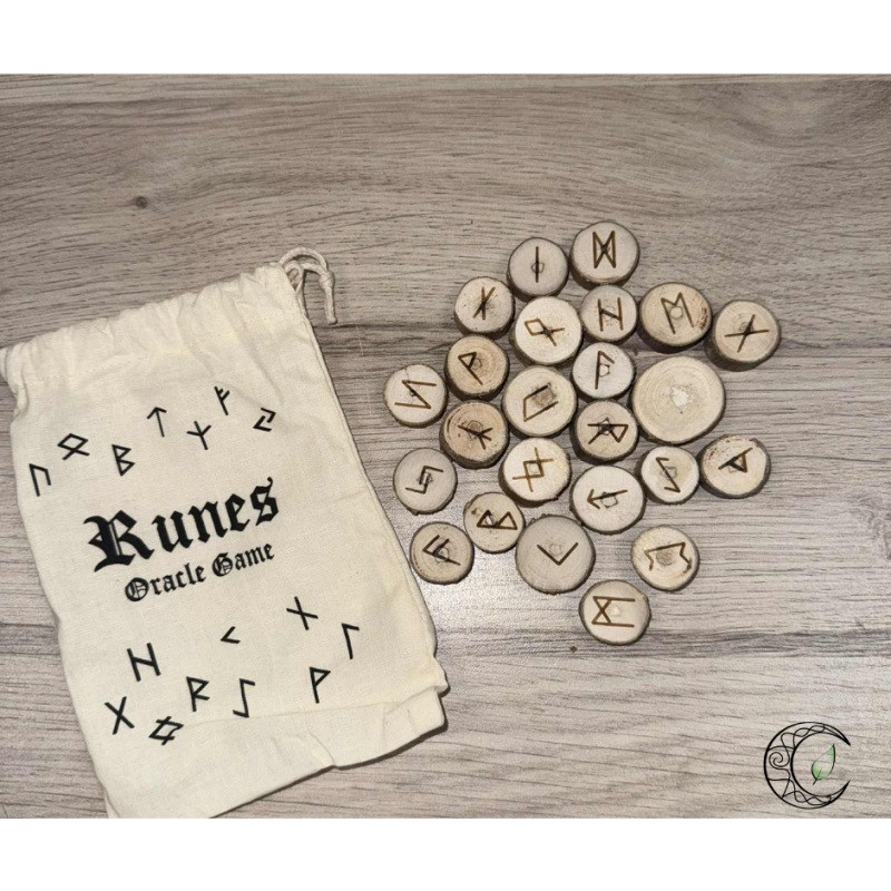 Runes en Bois de Peuplier – Naturelles et Artisanales