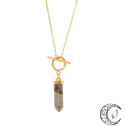 Collier Pendule Divinatoire en Labradorite
