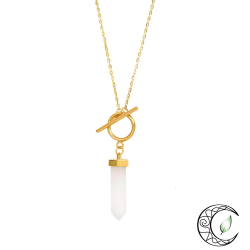 Collier Pendule Divinatoire en Cristal de Roche