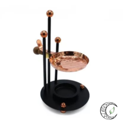 Encensoir noir et cuivre Réglable à Bougie