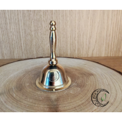 Cloche laiton doré 6.5 cm fleur de vie géométrie sacrée boutique La Coupe des Fées