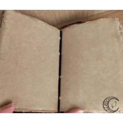 Grimoire en Cuir "Céleste & Phases Lunaires" – Papier Écologique