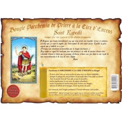 Bougie Parchemin à l'Encens – Saint Expédit