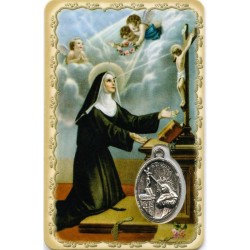 Carte de Secours Sainte Rita – Médaille & Prière