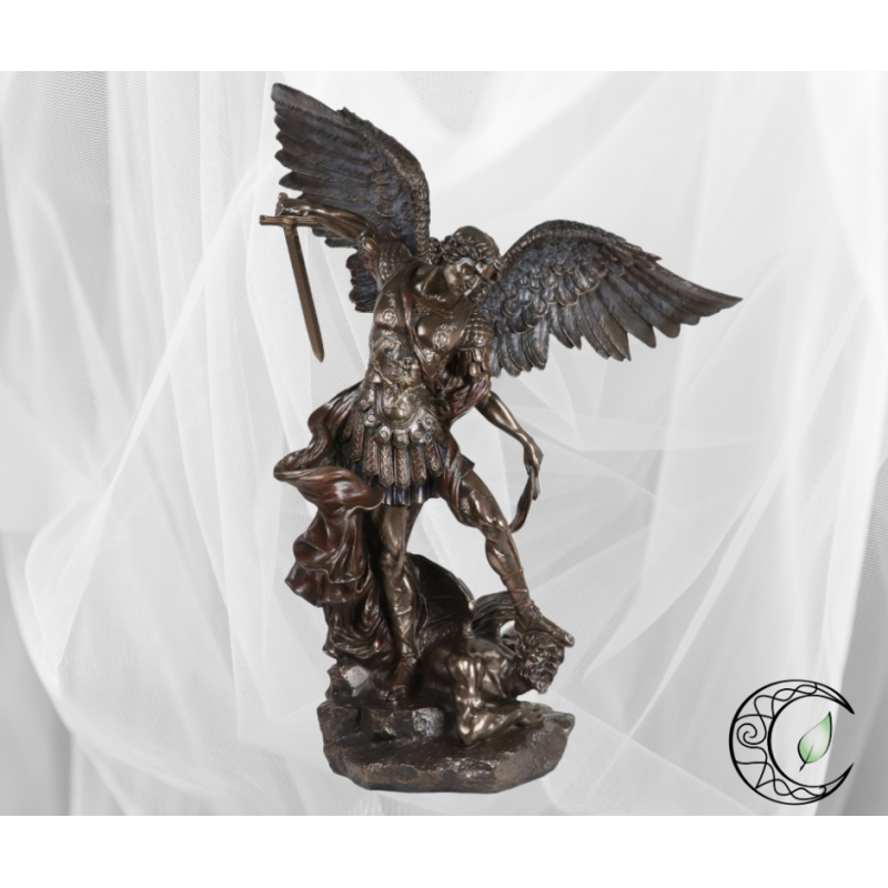 Statuette "Saint Michel Archange" – Bronze Coulé à Froid (15 cm)