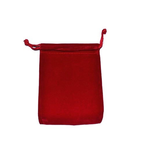 Bourse Velour Rouge (GM)