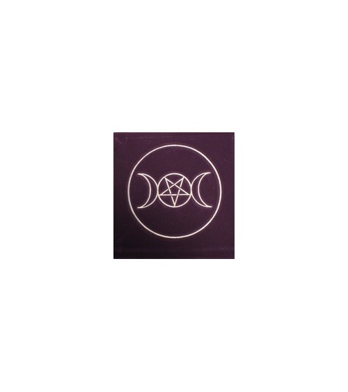Tapis violet 80 x 80 cm - Symbole Païen