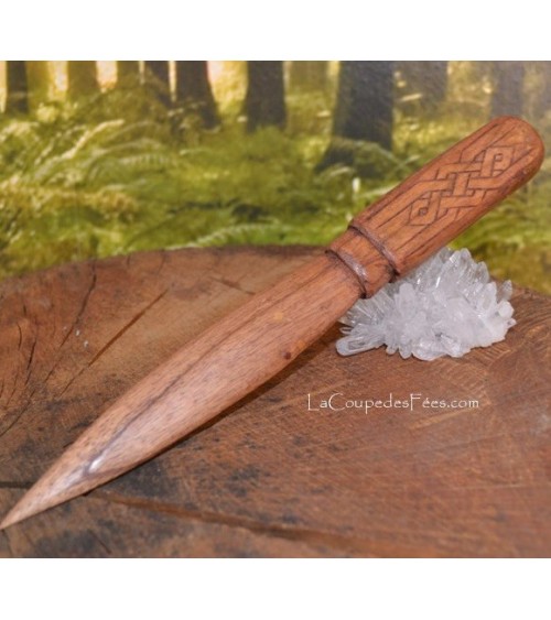 Athamé Runique (bois)